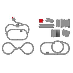 Constructor Lego Train Tracks 10882 (Grey) Thumb