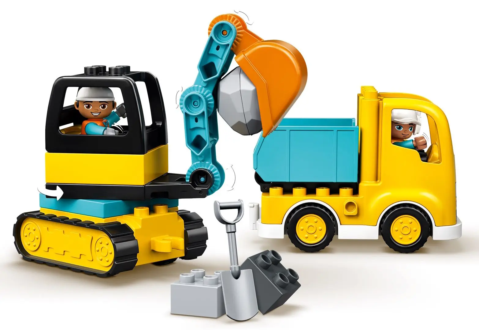 Constructor Lego Truck & Tracked Excavator 10931 (Multicolor) - 3