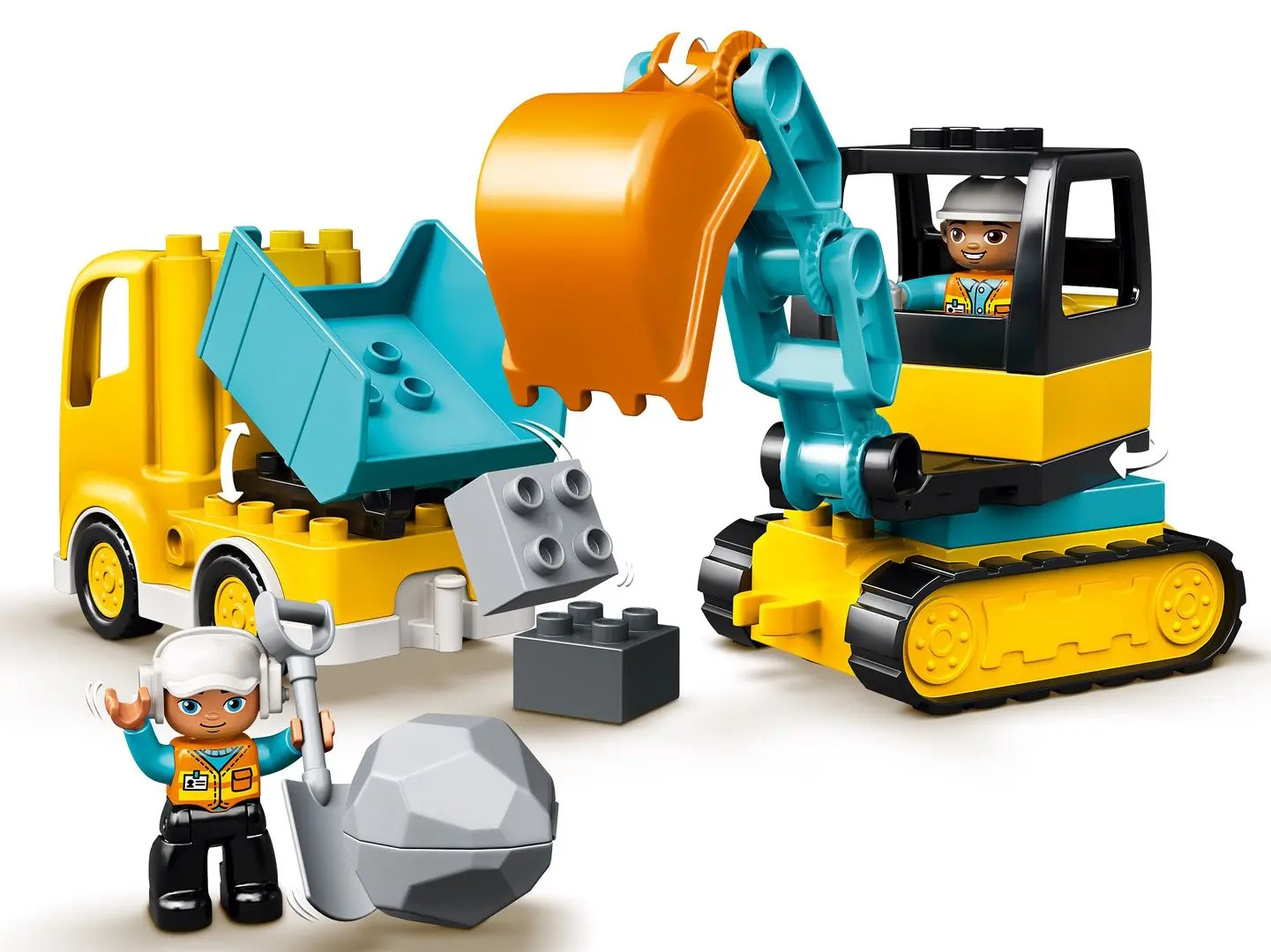Constructor Lego Truck & Tracked Excavator 10931 (Multicolor) - 2