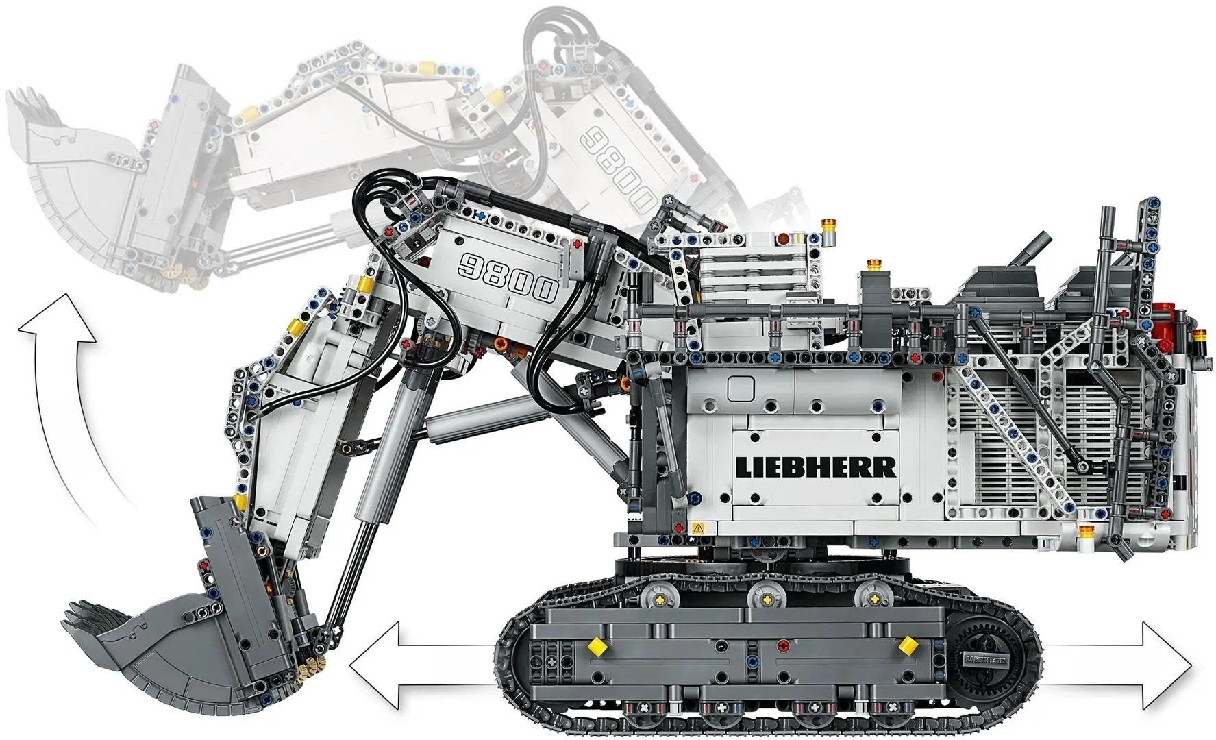 Конструктор Lego PoweredUP Liebherr R 9800 42100 (Grey) - 5