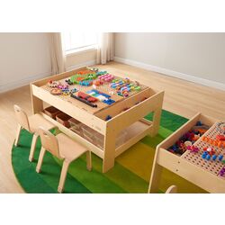 Masa cu constructor Masterkidz Activity Table ME25319-1 (Natural) Thumb