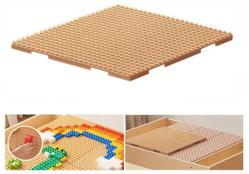 Masa cu constructor Masterkidz Activity Table ME25319-2 (Natural) - 2