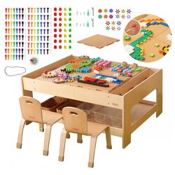 Masa cu constructor Masterkidz Activity Table ME25319-2 (Natural) Thumb