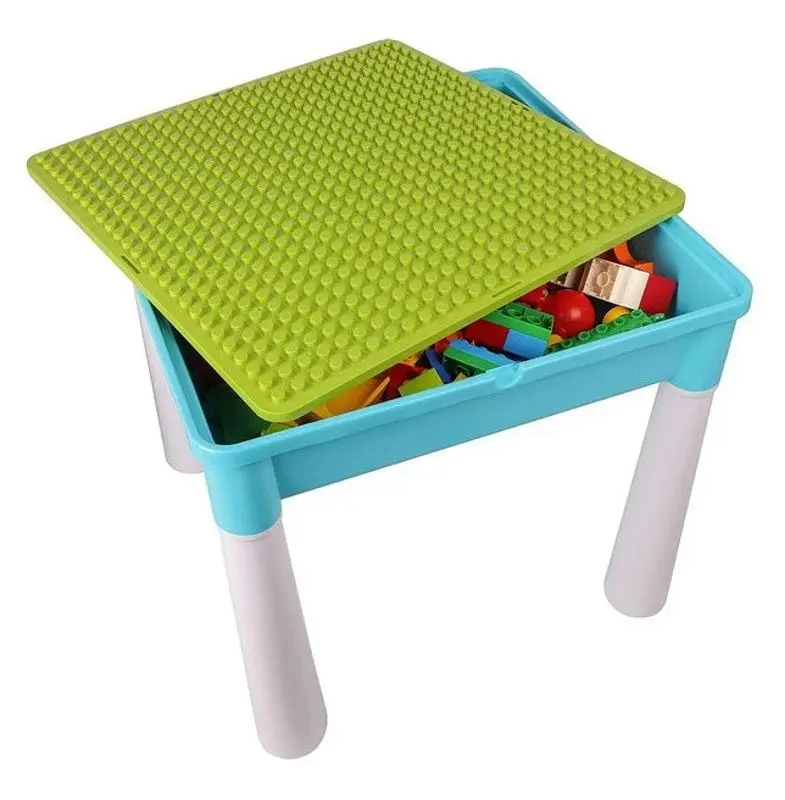 Masa cu constructor Procart 464898 (White/Blue) - 2
