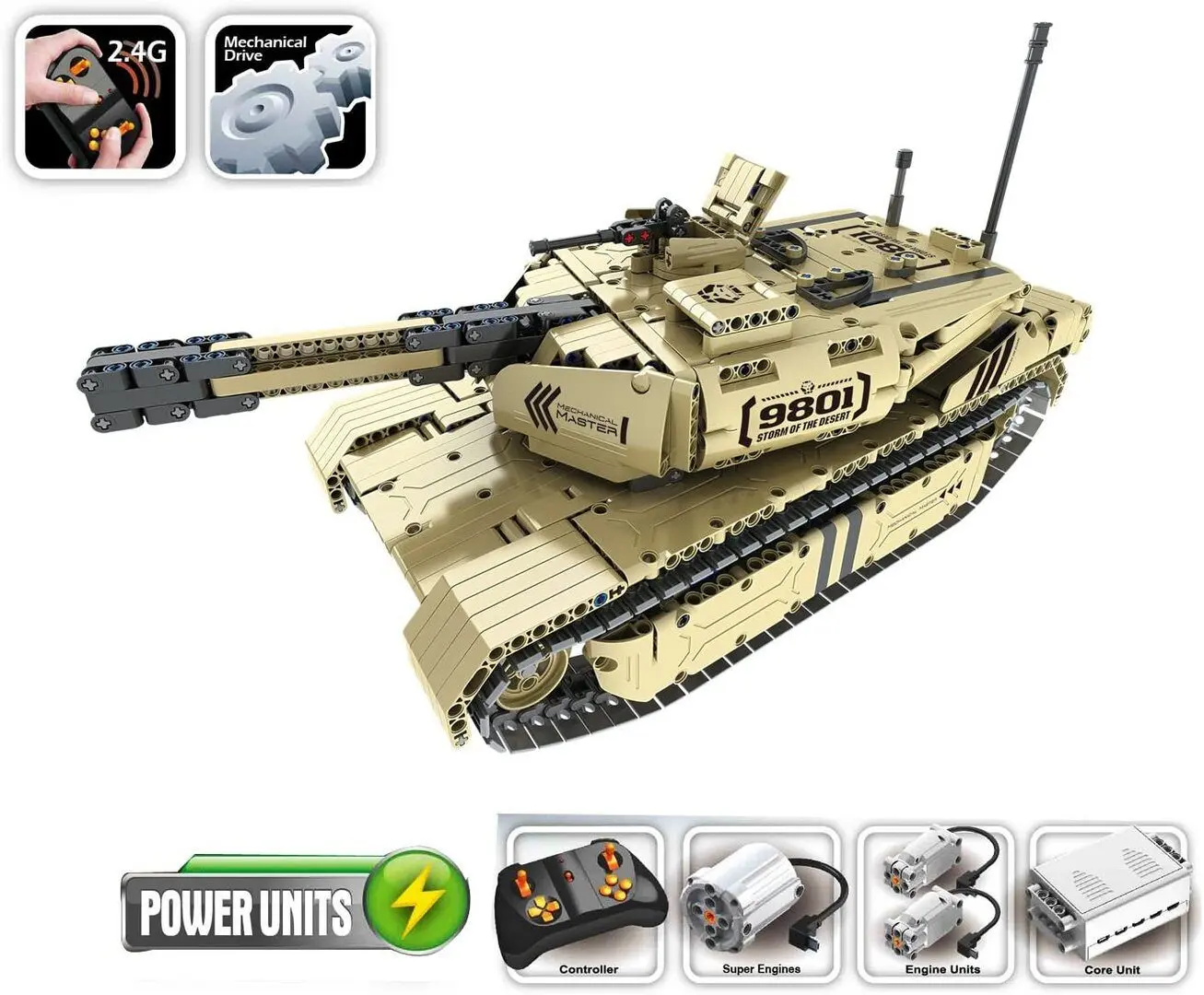 Конструктор XTech Mechanical Master Big Tank 9801 - 2