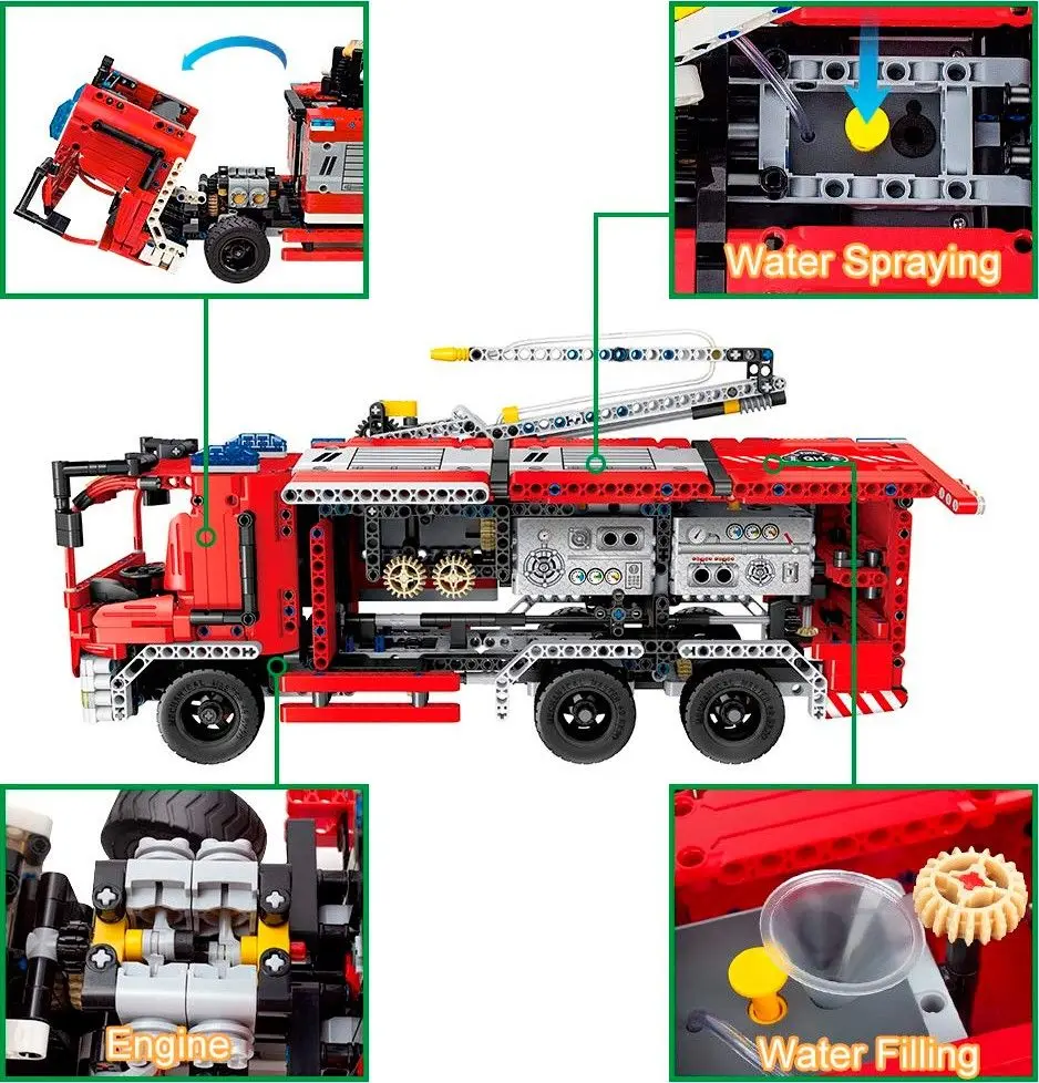 Конструктор XTech Mechanical Master Fire Truck 6805 - 3