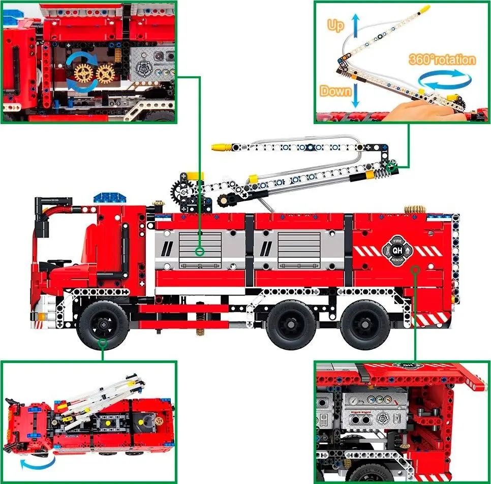 Конструктор XTech Mechanical Master Fire Truck 6805 - 4