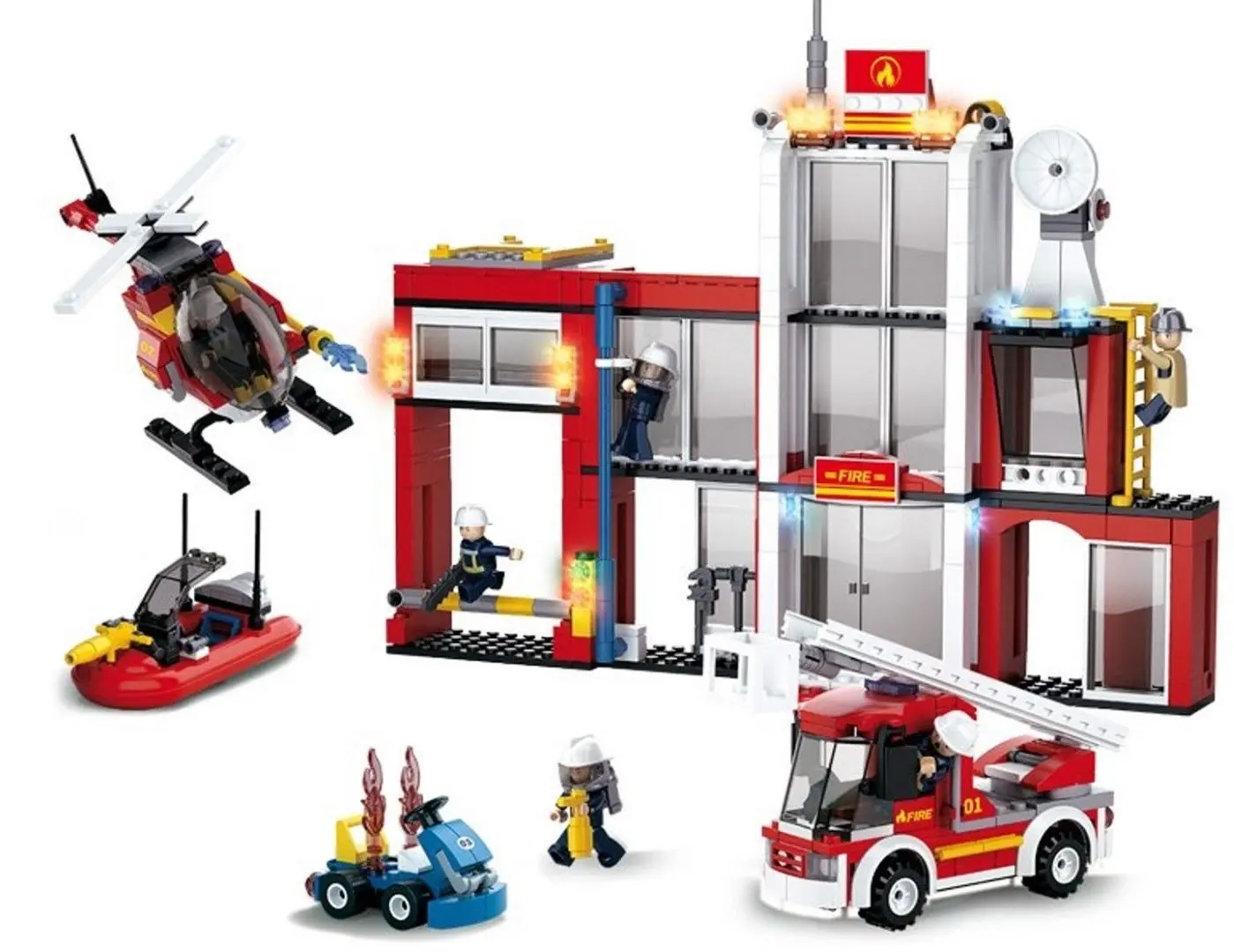 Set de joaca constructor Sluban Fire Station