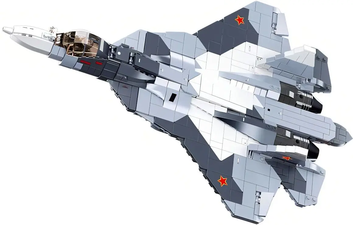 Constructor 2in1 Sluban Model Bricks Jet Fighter M38-B0986 (Grey/White)