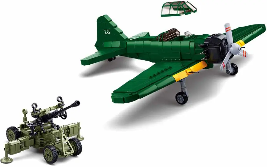 Конструктор Sluban Army A6M Zero M38-B1108