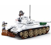 Constructor Sluban Army Medium Tank White M38-B0978