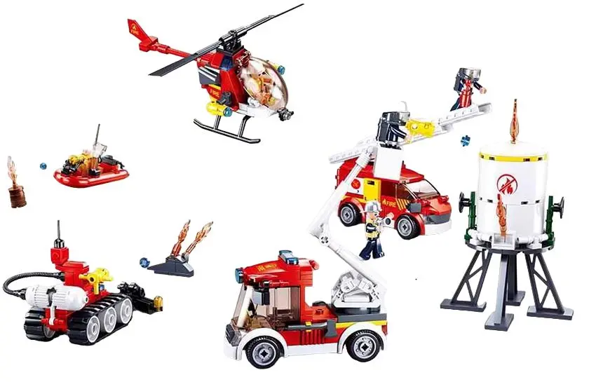 Constructor Sluban Fire B0811 (Red/White)