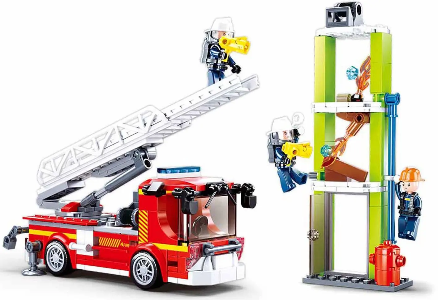 Constructor Sluban Fire Ladder Practice M38-B0966