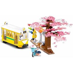 Constructor Sluban Girl's Dream Happy Diary Downtown Tram M38-B1018 Thumb