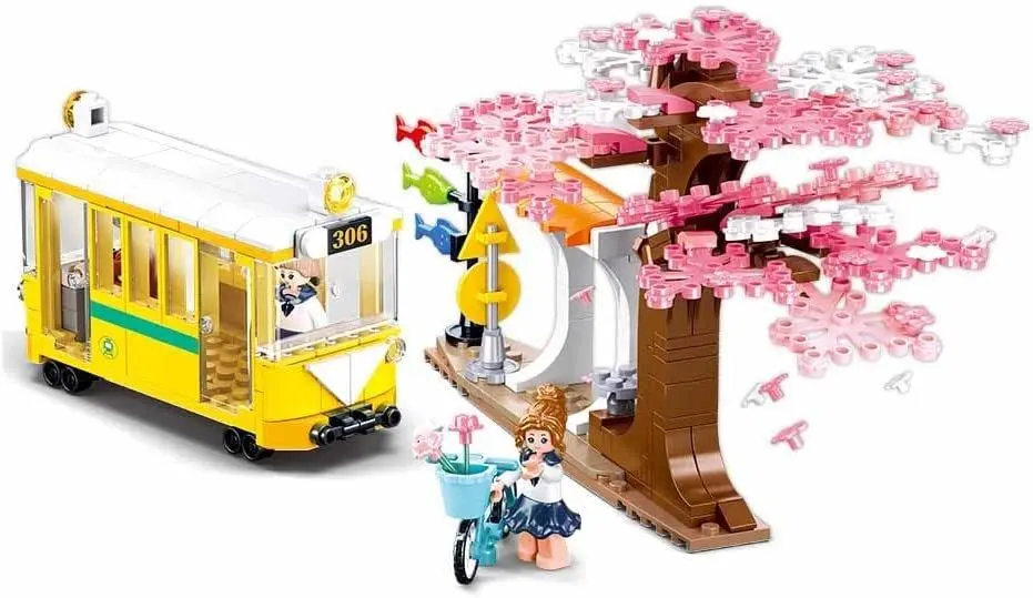 Constructor Sluban Girl's Dream Happy Diary Downtown Tram M38-B1018