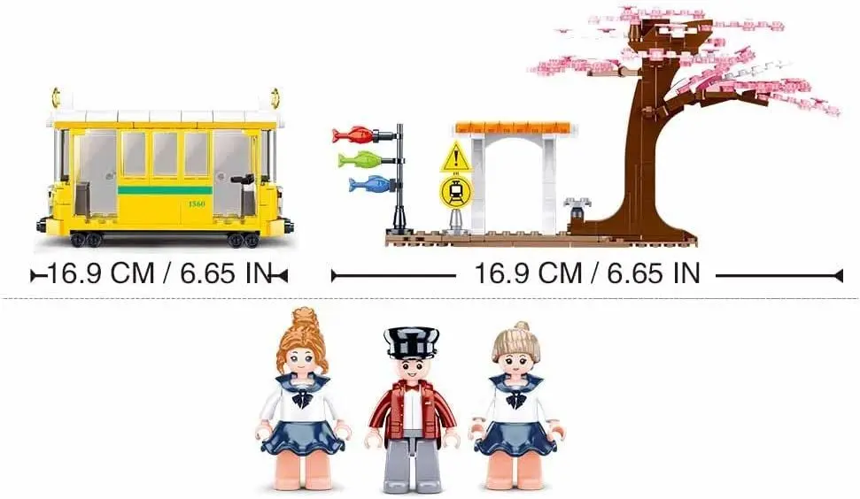 Constructor Sluban Girl's Dream Happy Diary Downtown Tram M38-B1018