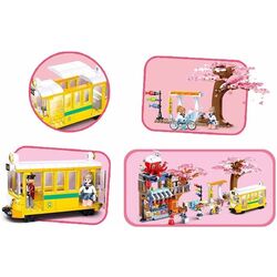 Constructor Sluban Girl's Dream Happy Diary Downtown Tram M38-B1018 Thumb