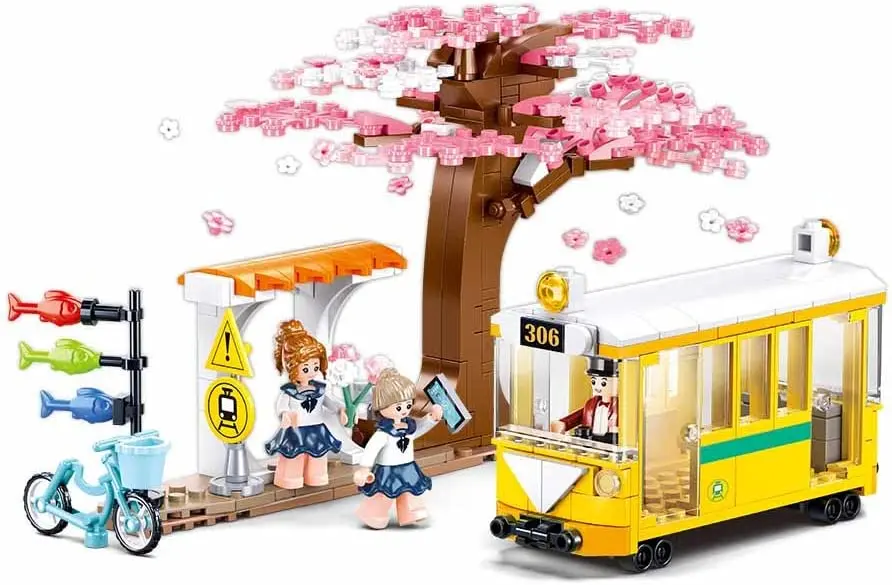 Constructor Sluban Girl's Dream Happy Diary Downtown Tram M38-B1018