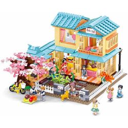 Constructor Sluban Girl's Dream Happy Diary Japanese Guesthouse M38-B1017 Thumb