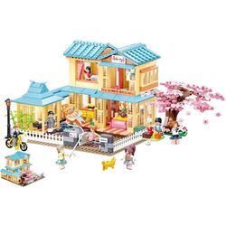 Constructor Sluban Girl's Dream Happy Diary Japanese Guesthouse M38-B1017