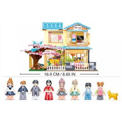 Constructor Sluban Girl's Dream Happy Diary Japanese Guesthouse M38-B1017 Thumb