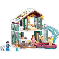 Constructor Sluban Girl's Dream Happy Diary Ski Chalet M38-B0961