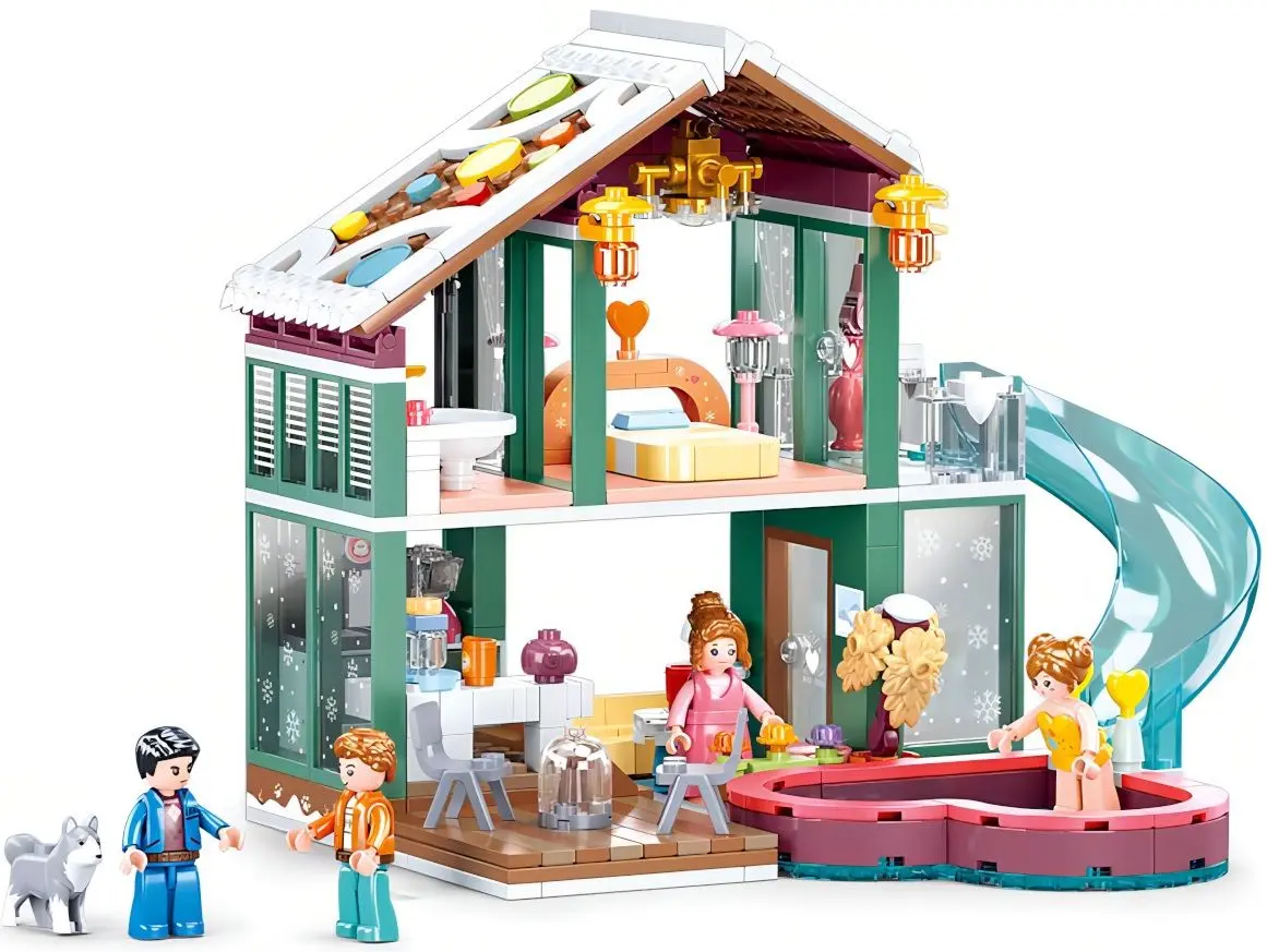 Constructor Sluban Girl's Dream Happy Diary Ski Chalet M38-B0961