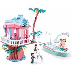 Constructor Sluban Girl's Dream Happy Diary Wedding Dress Photos M38-B0771