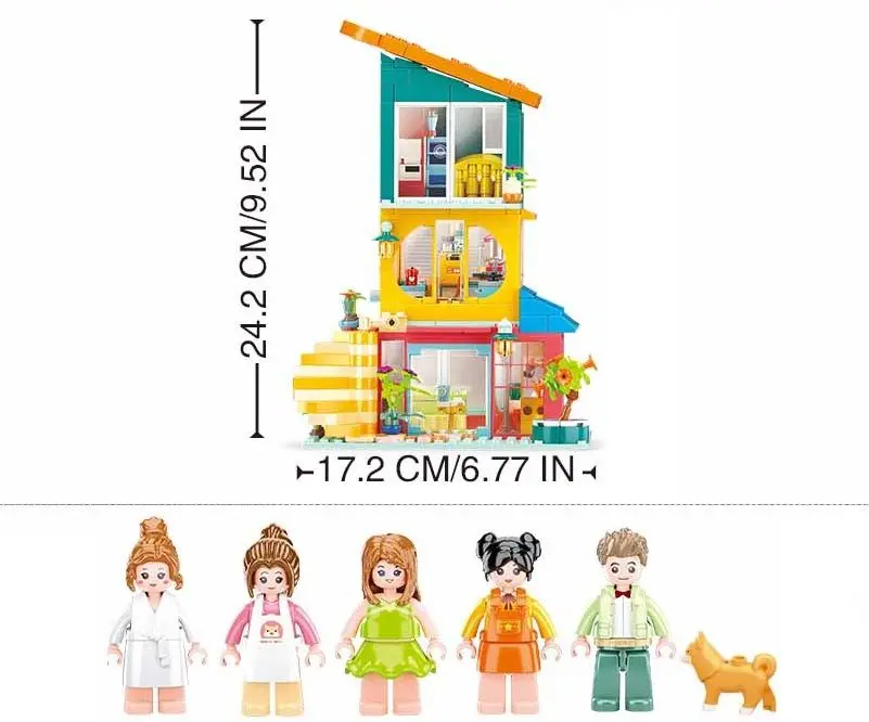 Constructor Sluban Girl's Dream Jenga House M38-B1090 - 4