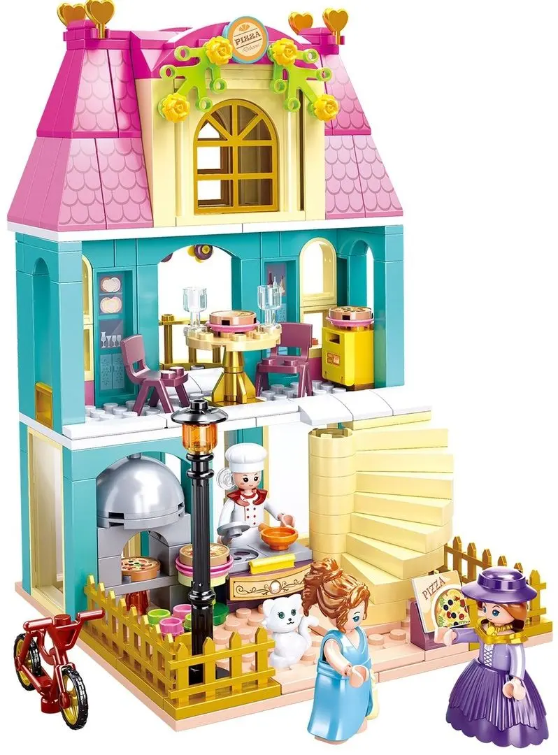 Constructor Sluban Girl's Dream Village Pizzeria M38-B0875