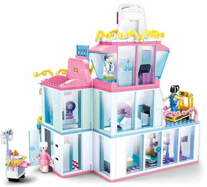 Constructor Sluban Girls Dream Hospital B0799 (Pink/White) - 2