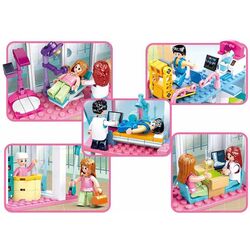 Constructor Sluban Girls Dream Hospital B0799 (Pink/White) Thumb