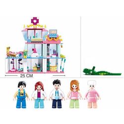 Constructor Sluban Girls Dream Hospital B0799 (Pink/White) Thumb