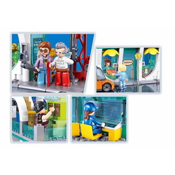 Constructor Sluban Metropolis Central Train Station M38-B1263 (Multicolor) Thumb