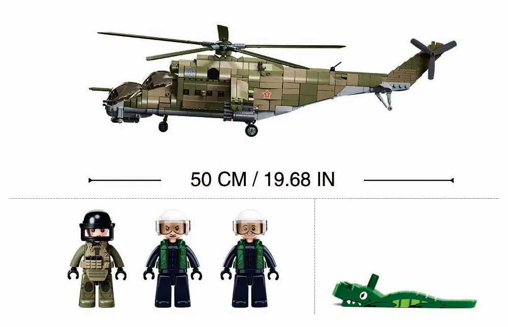 Constructor Sluban MI-24S M38-B1137 (Green)