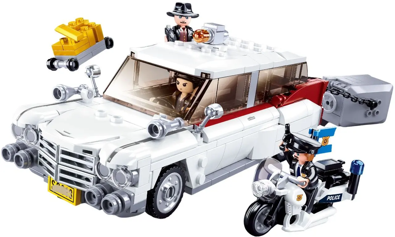 Constructor Sluban Model Bricks American Robbers Car M38-B1099