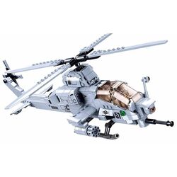 Constructor Sluban Model Bricks Attack Helicopter B0838 (Gray)