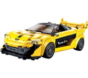 Constructor Sluban Model Bricks English Super Car Yellow M38-B0956