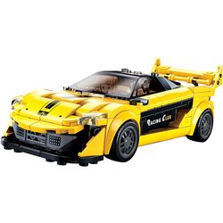 Constructor Sluban Model Bricks English Super Car Yellow M38-B0956