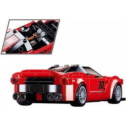 Constructor Sluban Model Bricks Italian Super Car M38-B0955 (Red) Thumb