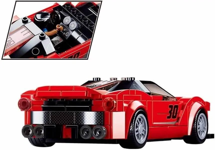 Constructor Sluban Model Bricks Italian Super Car M38-B0955 (Red)