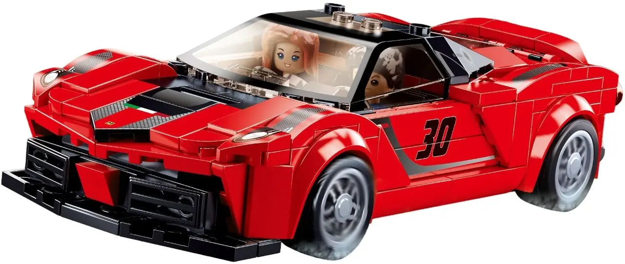 Constructor Sluban Model Bricks Italian Super Car M38-B0955 (Red)