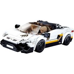 Constructor Sluban Model Bricks Italian Super Car M38-B0957 (White)