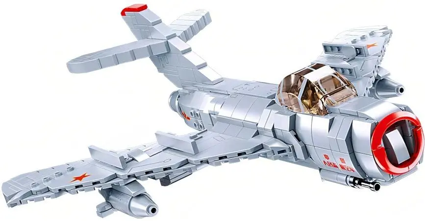 Constructor Sluban Model Bricks Old Russian Jet Fighter M38-B0983