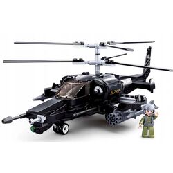 Constructor Sluban Model Bricks Shark Ka-50 M38-B0752 (Black)