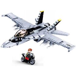 Constructor Sluban Model Bricks Super Bumblebee Fighter M38-B0928