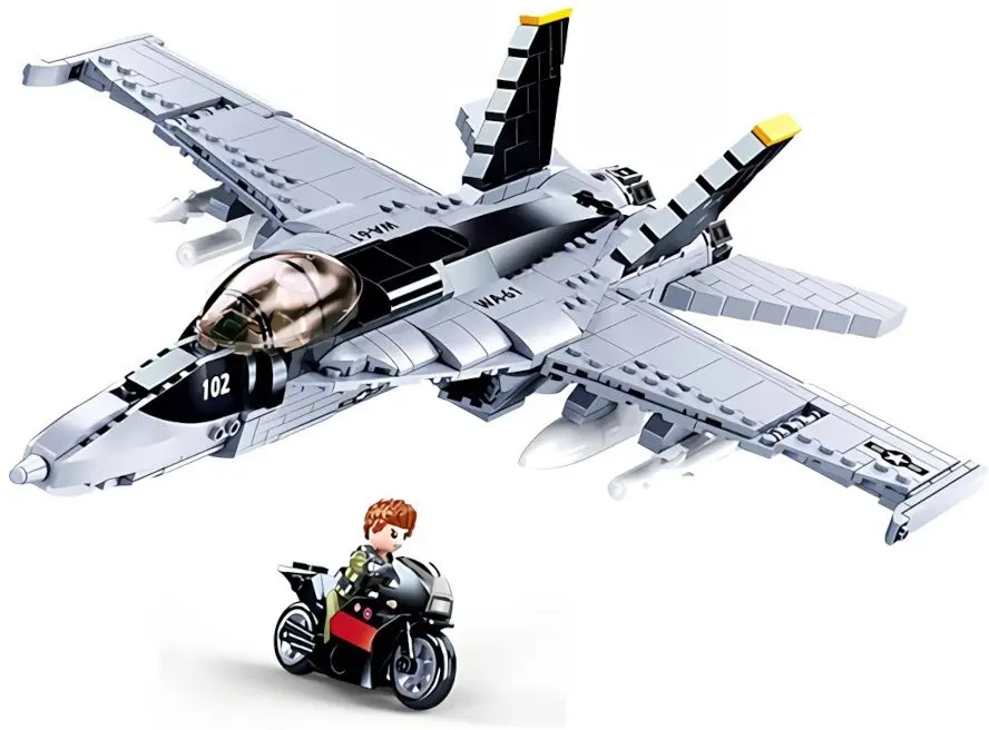 Constructor Sluban Model Bricks Super Bumblebee Fighter M38-B0928