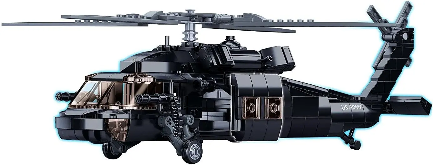 Constructor Sluban Model Bricks US Medical Army Helicopter M38-B1012
