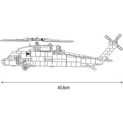 Constructor Sluban Model Bricks US Medical Army Helicopter M38-B1012 Thumb