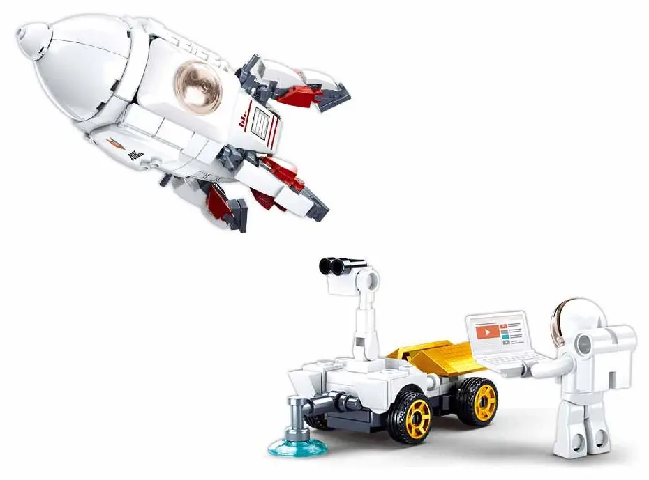 Constructor Sluban Space Saturn Landing Module (White) - 3